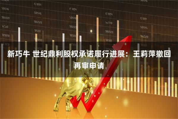 新巧牛 世纪鼎利股权承诺履行进展：王莉萍撤回再审申请